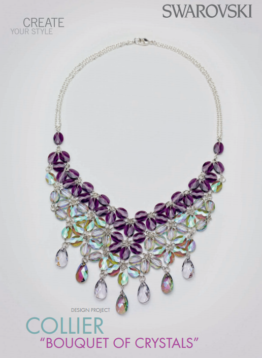Diy Swarovski Crystal Necklace Free Design And Instructions